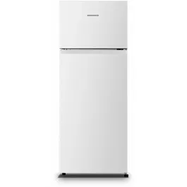 Frigider cu doua usi Heinner HF-HS205E++, 206 L, Clasa E, Control mecanic, Iluminare LED, H 143 cm, Alb