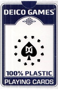Carti de joc: Poker 100% Plastic. Albastru