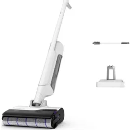 Aspirator vertical 2 in 1 Rowenta X-Clean 10 YY7540RO, 350W, aspira si spala, autonomie 50 min, compatibil cu detergenti, statie de incarcare cu suport pentru accesorii, gri & negru