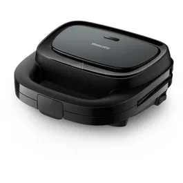 Sandwich-maker Philips HD2331/90 Seria 3000, 750W, pentru sandwich-uri triunghi, plite neaderente,comutator pornit/oprit, lumini indicatoare, sistem de blocare rapida