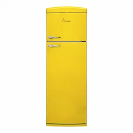 Frigider cu doua usi FDD-VRR311YLE++, Capacitate totala: 311L, Clasa energetica: E, Galben