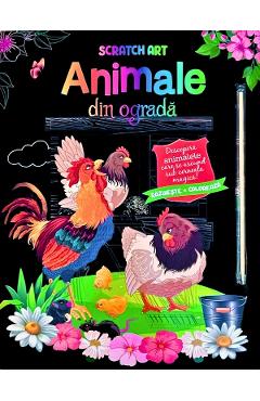 Animale din ograda. Scratch Art