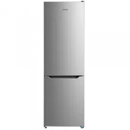 Combina Frigorifica Samus SCX398NFE, 310 L, Full No Frost, Clasa energetica E, Termostat cu control electronic, 3 sertare la congelator, H 188 cm, Inox/laterale argintii