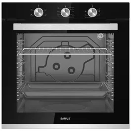 Cuptor Incorporabil Samus SC840GT, 87 L, 4 Functii, 2400 W, Grill, Timer, Clasa energetica A, Negru/Inox