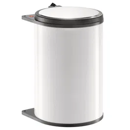 RESIGILAT! Cos de gunoi incorporabil Hailo Big Box 502.23.740, 20 l, corp 400 mm, otel vopsit alb