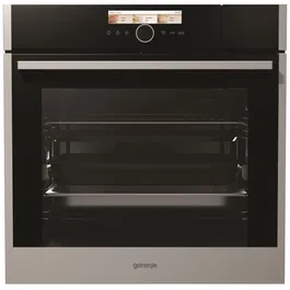 Cuptor incorporabil Gorenje Superior BCS798S24X, Electric cu aburi, 73 l, Afisaj ICONLED TFT, Clasa A+, Hidrolitic, Sticla neagra/Inox antiamprenta