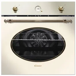 Cuptor incorporabil electric Candy Retro FCR 824 BA, 8 functii, 68 l, grill, clasa A, old white