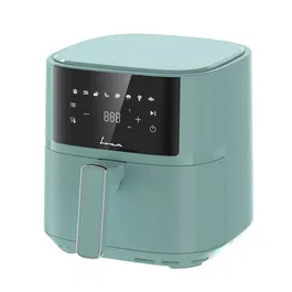 Friteuza cu aer cald Fram FAF-B6GR17SQ, 1700W-2200W, capacitate 5.7L, 8 programe presetate, panou de comanda electronic, timp maxim de preparare: 60 min, Verde