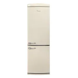 Combina frigorifica Fram FC-VRR341BGE++, 340 l, Less Frost, Control mecanic, Iluminare LED, Clasa E, H 186 cm, Crem