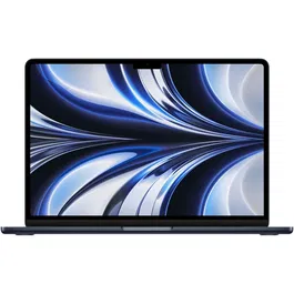 Laptop Apple MacBook Air 13 cu procesor Apple M2, 8 nuclee CPU si 8 nuclee GPU, 16GB RAM, 256GB SSD, Midnight, Manual RO