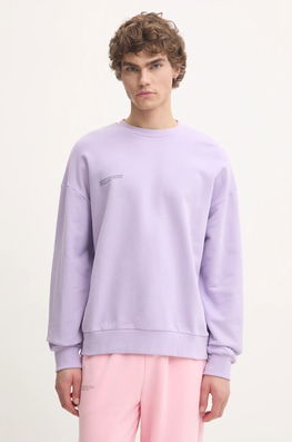 Pangaia Hanorac De Bumbac Culoarea Violet, Cu Imprimeu
