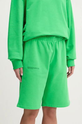 Pangaia Pantaloni Scurti Din Bumbac Culoarea Verde, Neted
