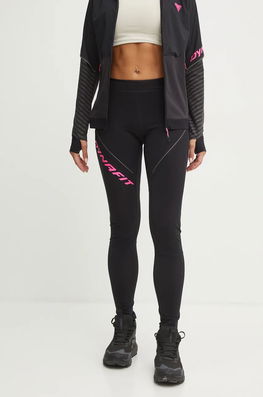 Dynafit Leggins Sport Winter Running Femei, Culoarea Negru, Cu Imprimeu, 08.0000070945