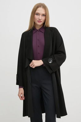 Joseph Ribkoff Palton Femei, Culoarea Negru, De Tranzitie, Oversize, 244171