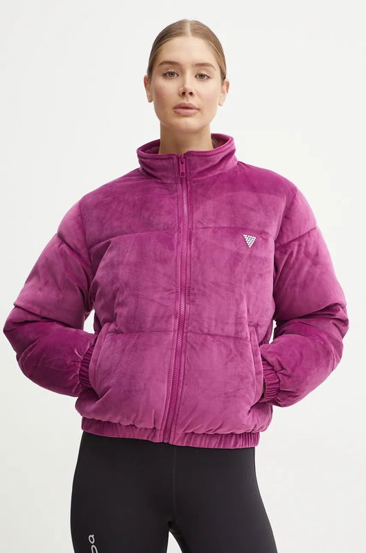 Guess Geaca COUTURE Femei, Culoarea Violet, De Iarna, V4BL03 KBXI2
