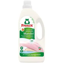 Detergent lichid pentru tesaturi delicate & lana cu ulei de migdale Frosch, 1.5L