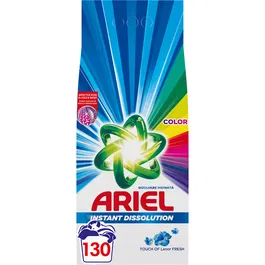 Detergent de rufe pudra Ariel Touch of Lenor Fresh Color, 9.75kg, 130 spalari