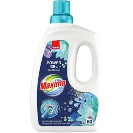 Detergent gel concentrat pentru rufe Sano Maxima Blue Blossom , 60 spalari, 3 l