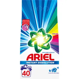 Detergent de rufe pudra Ariel Touch of Lenor Color, 40 spalari