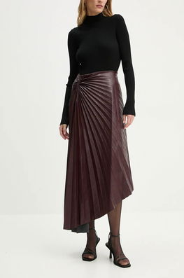 A.L.C. Fusta Culoarea Bordo, Maxi, Evazati, 3SKRT00478 Burgundia