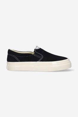 Stepney Workers Club Teniși Din Piele întoarsă Lister Suede Culoarea Negru YB03015