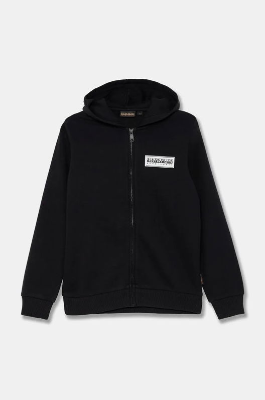 CHAMOIS FZH Culoarea Negru, Cu Glugă, Neted, NP0A4HY50411 Napapijri