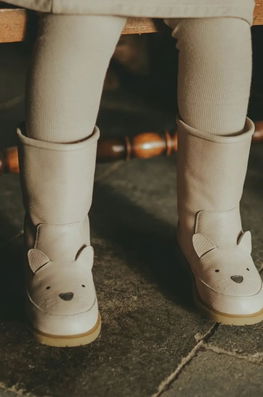 Donsje Ghete De Iarna Pentru Copii Din Piele Wadudu Classic Boots Cat Culoarea Roz, 2022020