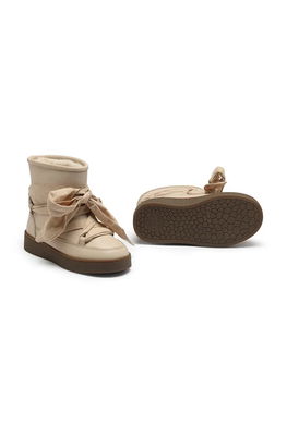 Donsje Ghete De Zapada Din Piele Pentru Copii Ganza Boots Culoarea Bej, 2024300