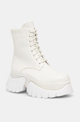 Koi Footwear Bocanci Femei, Culoarea Alb, Cu Platforma, Izolare Usoara, RANCOR