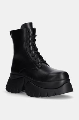 Koi Footwear Bocanci Femei, Culoarea Negru, Cu Platforma, Izolare Usoara, RANCOR