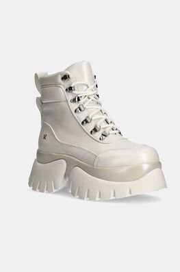 Koi Footwear Bocanci Femei, Culoarea Bej, Cu Platforma, Izolare Usoara, GOOEY