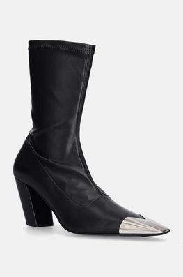 Vanda Novak Botine Lucrezia Femei, Culoarea Negru, Cu Toc Drept