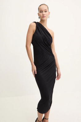 Rick Owens Lilies Rochie Culoarea Negru, Maxi, Mulata, LI02D5526RV