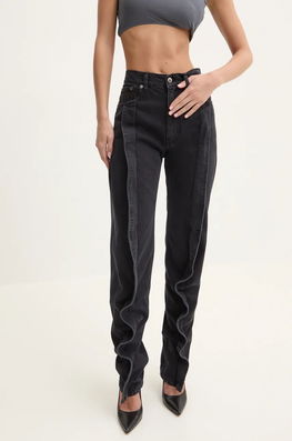 Y/Project Jeansi EVERGREEN BANANA SLIM JEANS Femei, Culoarea Negru, 107PA001