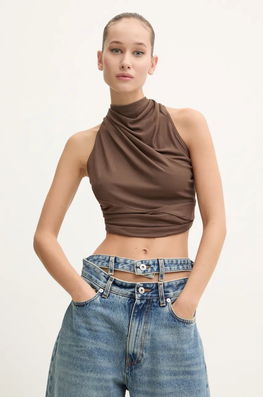 Rick Owens Lilies Bluza Femei, Culoarea Maro, Neted, LI02D5121RV