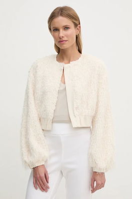 Gaudi Geaca Femei, Culoarea Bej, De Tranzitie, Oversize, 421FD34006