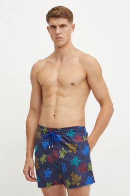 Vilebrequin Pantaloni Scurti De Baie MOOREA Culoarea Albastru Marin, MOOBB936 Bleumarin