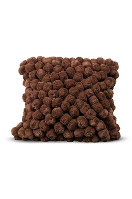 Byon Perna Decorativa Pom Pom Burgundia