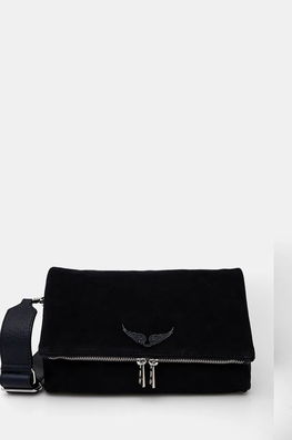 ZADIG&VOLTAIRE Geanta De Mana Din Piele Intoarsa Culoarea Violet, LWBA00070