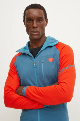 Dynafit Hanorac Radical Polartec Culoarea Verde, Cu Glugă, Modelator, 08.0000071122 Turcoaz