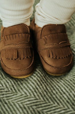 Donsje Pantofi Din Piele Intoarsa Pentru Bebe Jacx Shoes Culoarea Maro, 1040300
