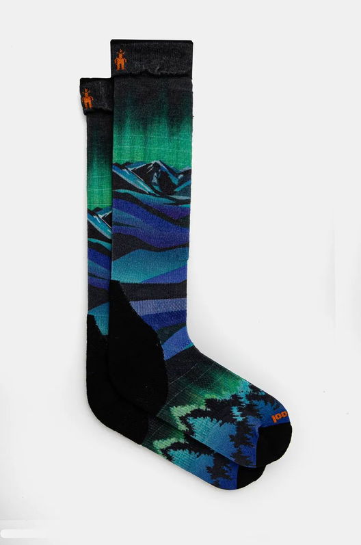 Smartwool Ciorapi De Schi Targeted Cushion Compression Print SW002484 Negru