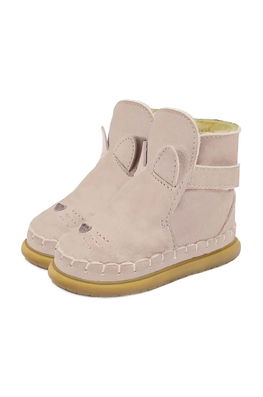 Donsje Cizme De Iarna Pentru Copii Din Piele Intoarsa Dubu Classic Shoes Cat Culoarea Bej, 1500403