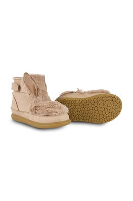 Donsje Cizme De Iarna Pentru Copii Din Piele Intoarsa Roumi Shoes Fluffy Bunny Culoarea Bej, 1500902