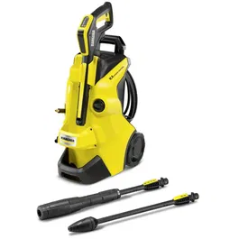 Aparat de spalat cu presiune Karcher K 4 Power Control Home,1800 W, motor racit cu apa, 130 bar presiune maxima, 420 l/h debit maxim, furtun de presiune 8 m, perie exterior T5 , detergent exterior 0.5L