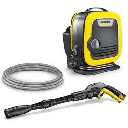 Aparat de spalat cu presiune portabil Karcher K Mini, 1400 W, 360 l/h debit maxim, 100 bar presiune maxima, 40°C temperatura maxima