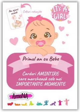 Cartonașe Primul an cu Bebe - Fetiță