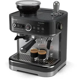 Espressor semi-automat PSA3218/10, Recipient de boabe de 250 g, 15 bar, 15 Setari de macinare, Negru