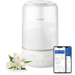 Umidificator de aer Seria 1000, HU1510/04, Automat si Nocturn, Grad de umidificare 275 ml/h, Alb