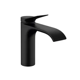 Baterie lavoar, Hansgrohe, Vivenis 110, cu ventil, negru mat